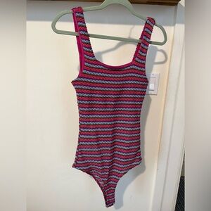 NEW w/ tags! Colorful knit bodysuit - size M - never worn - Gilli brand